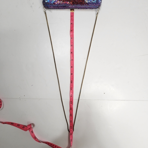 Vintage La Regale Beaded Purse Evening Bag Clutch Studio 18 *Some Beads Missing* - Picture 16 of 16